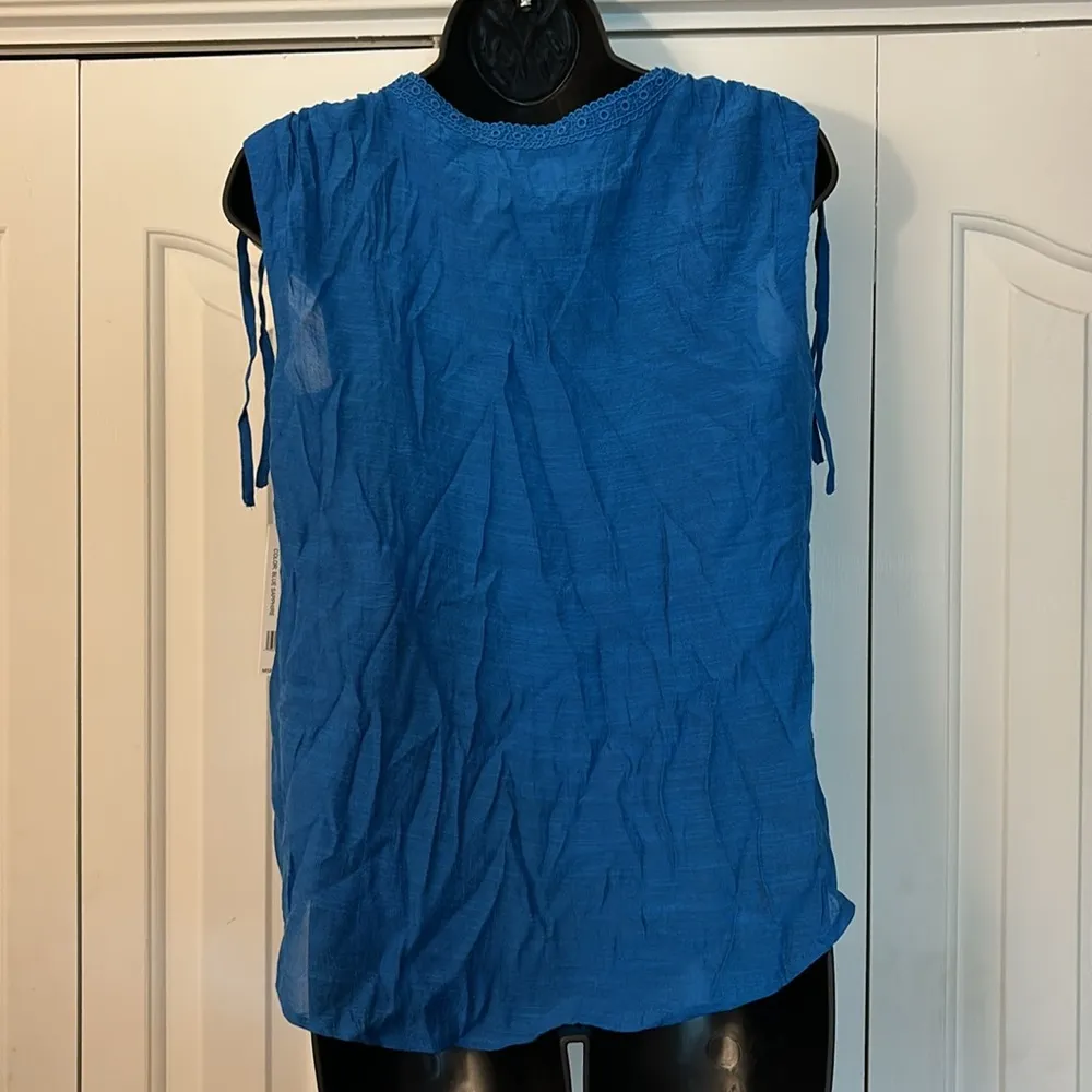 Counterparts Sleeveless Shirt - Blue - Women’s Size Small - Image 2
