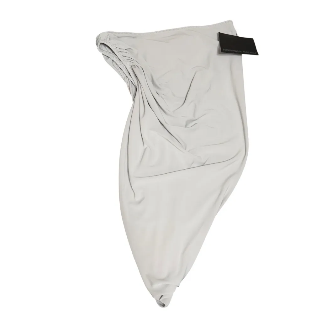 Norma Kamali Diana Bra Top Oyster Asymmetrical NWT XS Neutral Minimalist - Image 4