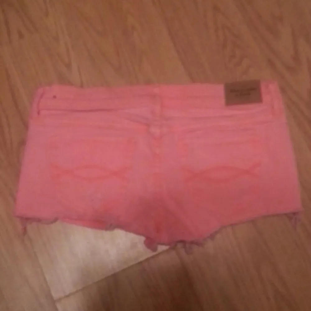 NWOT  Denim Shorts Neon Orange Size 2 - Image 8