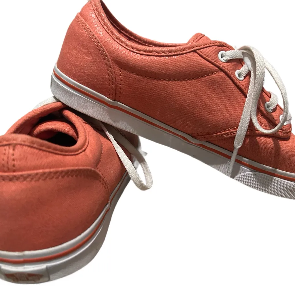 Vans Women's Atwood Low Vibrant Coral Sneakers size 7 - Image 6