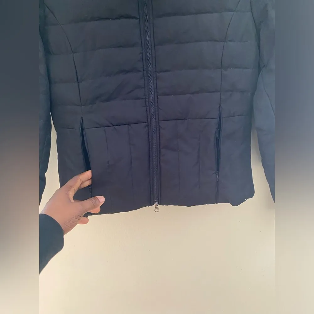 Kenneth Cole Reaction Women's Quilted Down Zip Up Puffer Jacket In Black. Black - Image 8