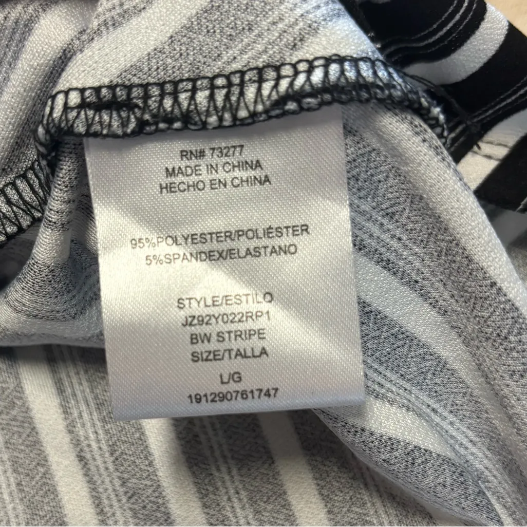 Candies Black & White Striped Knee-Length‎ Dress - Image 4