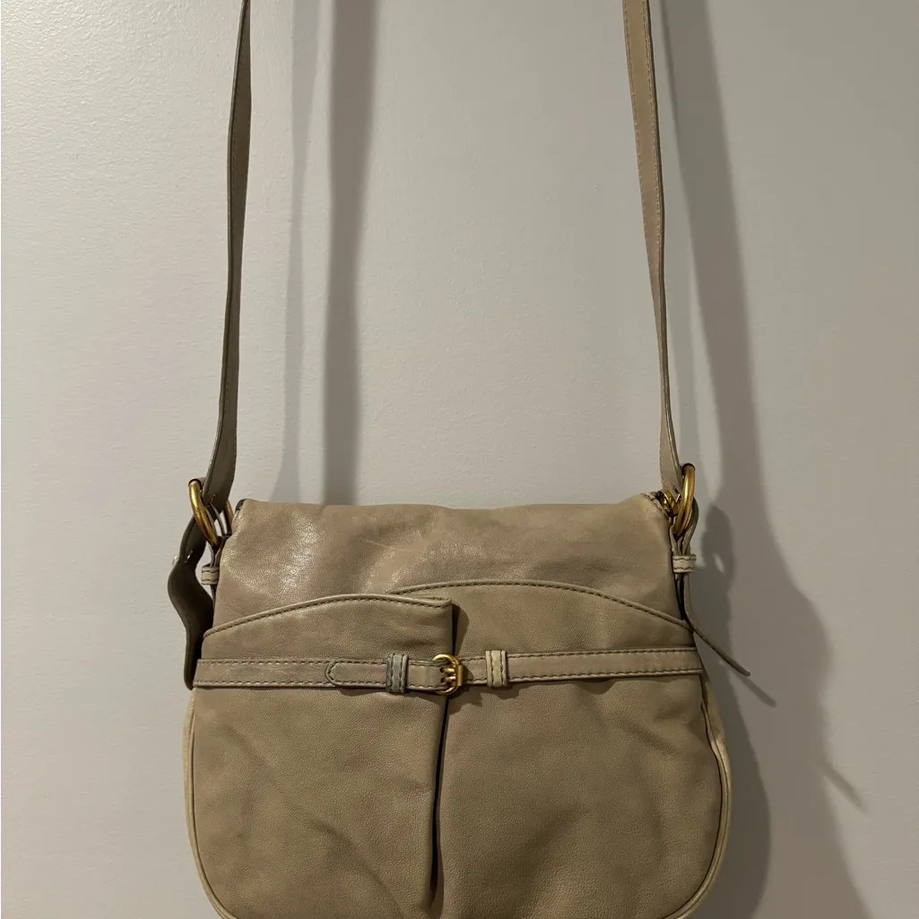 Marc Marc‎ Jacobs Handbag Pedal to Metal Natasha Crossbody Shoulder Bag Beige - Image 11
