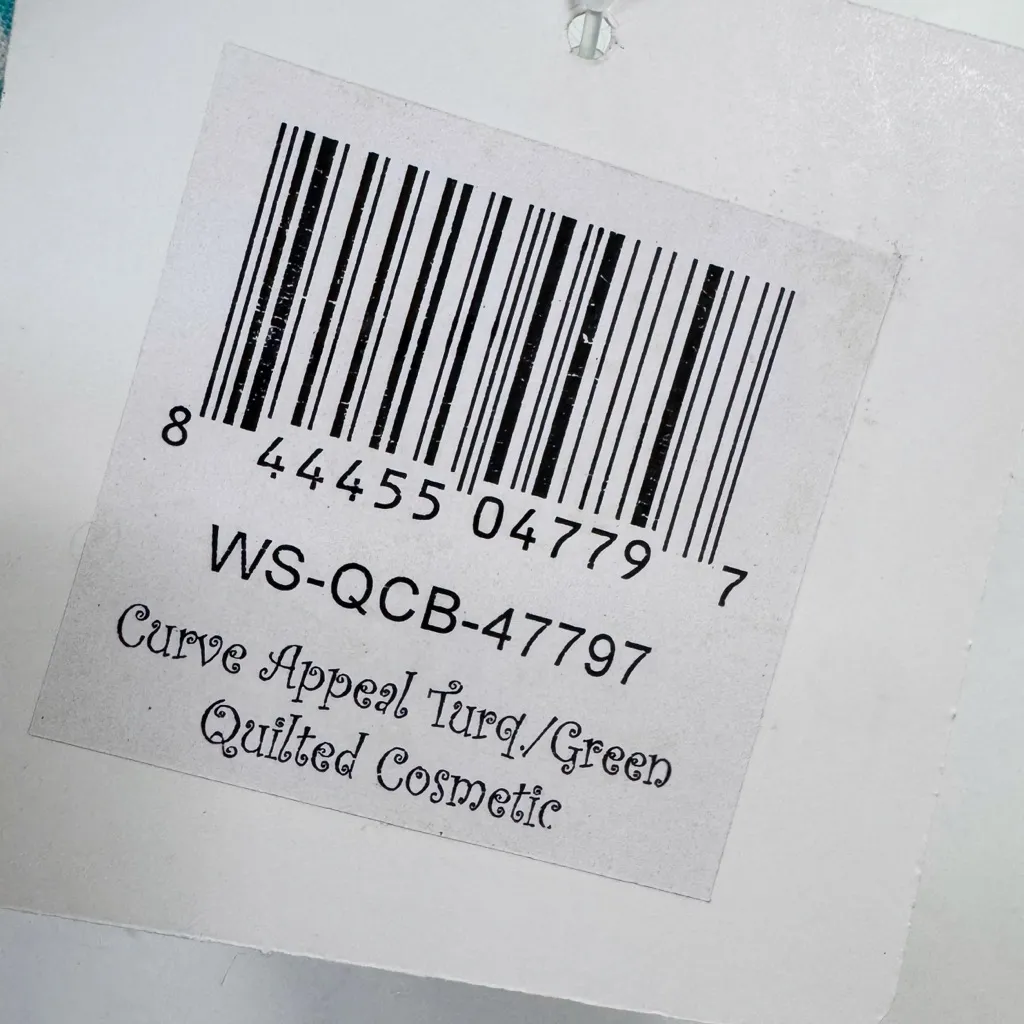 NWT Quilted Cosmetic Bag Buckhead Betties Curve Appeal Turquoise Green - Image 5