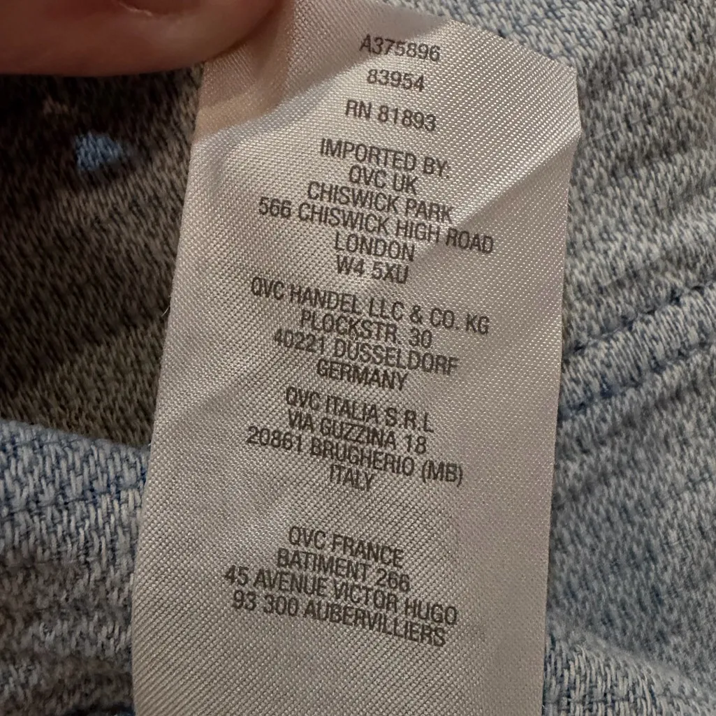 Isaac Mizrahi Live! DENIM Quilted Floral Printed Chambray jackets size large - Image 12