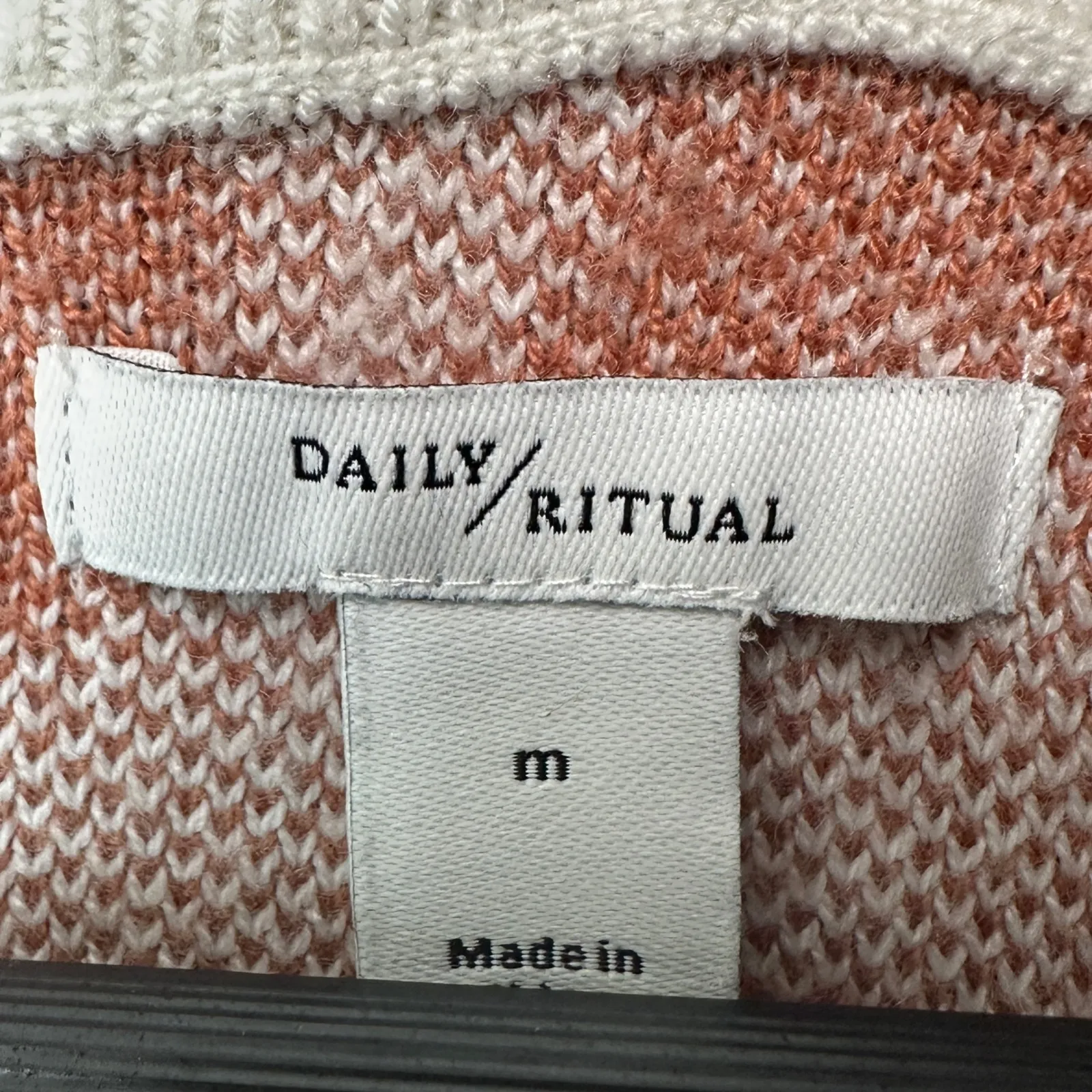 Daily Ritual Womens Medium Leopard Print Crewneck Pullover Sweater Knit Top Brown - Image 3