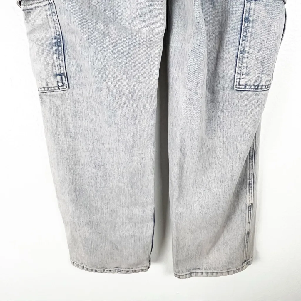 BDG Urban Outfitters Blue Cargo Pockets Distressed High Rise Skate Jeans 27 - Image 10