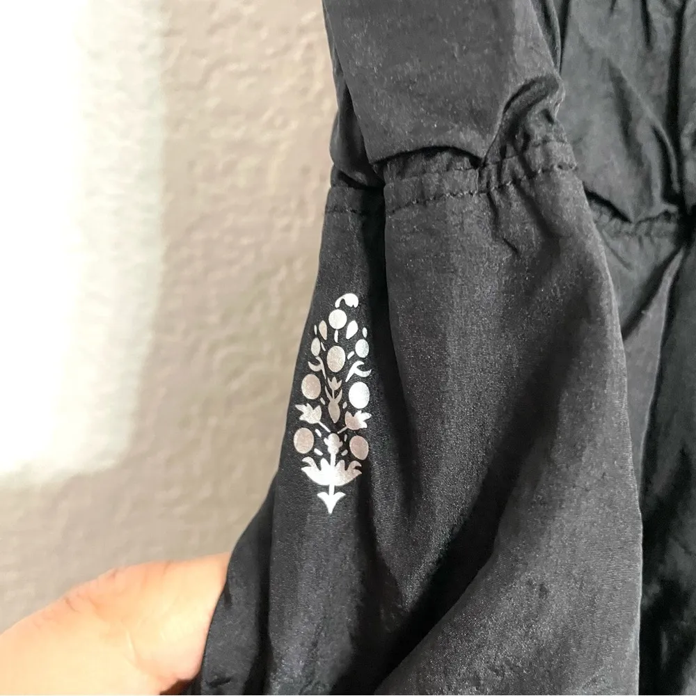 Free People Movement Womens Shorts Black High Waist Wide Band Lined Size XL - Image 8