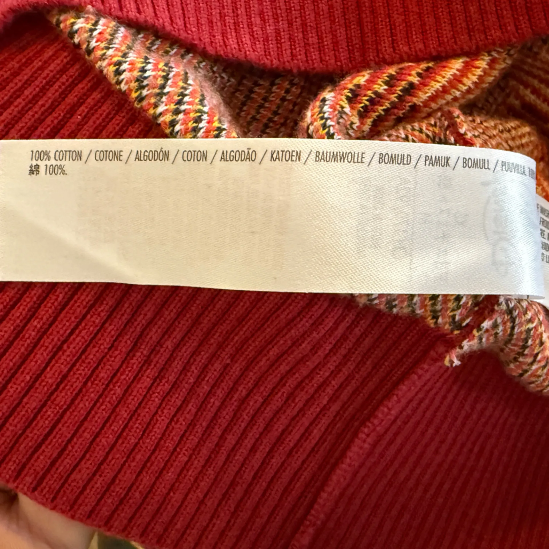 Disney Mickey Mouse Cardigan Sweater Allover print Classic Red Unisex XS - Image 9