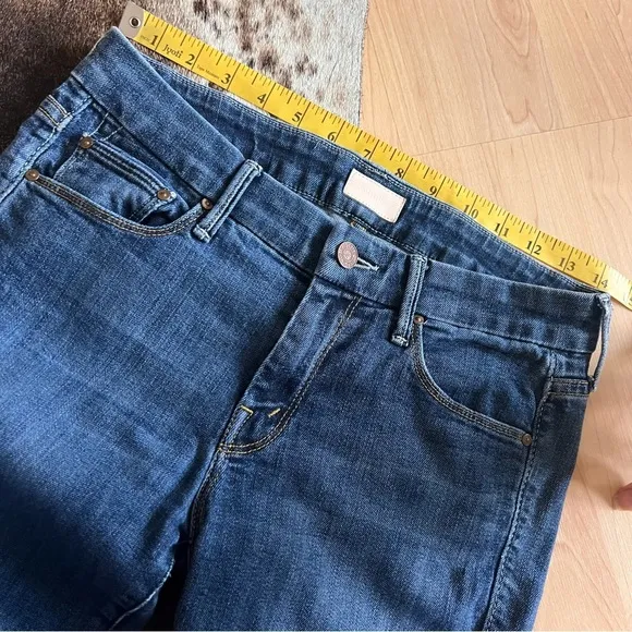 MOTHER The Looker Crop in Flowers From The‎ Storm Jeans Size 26 Blue - Image 7