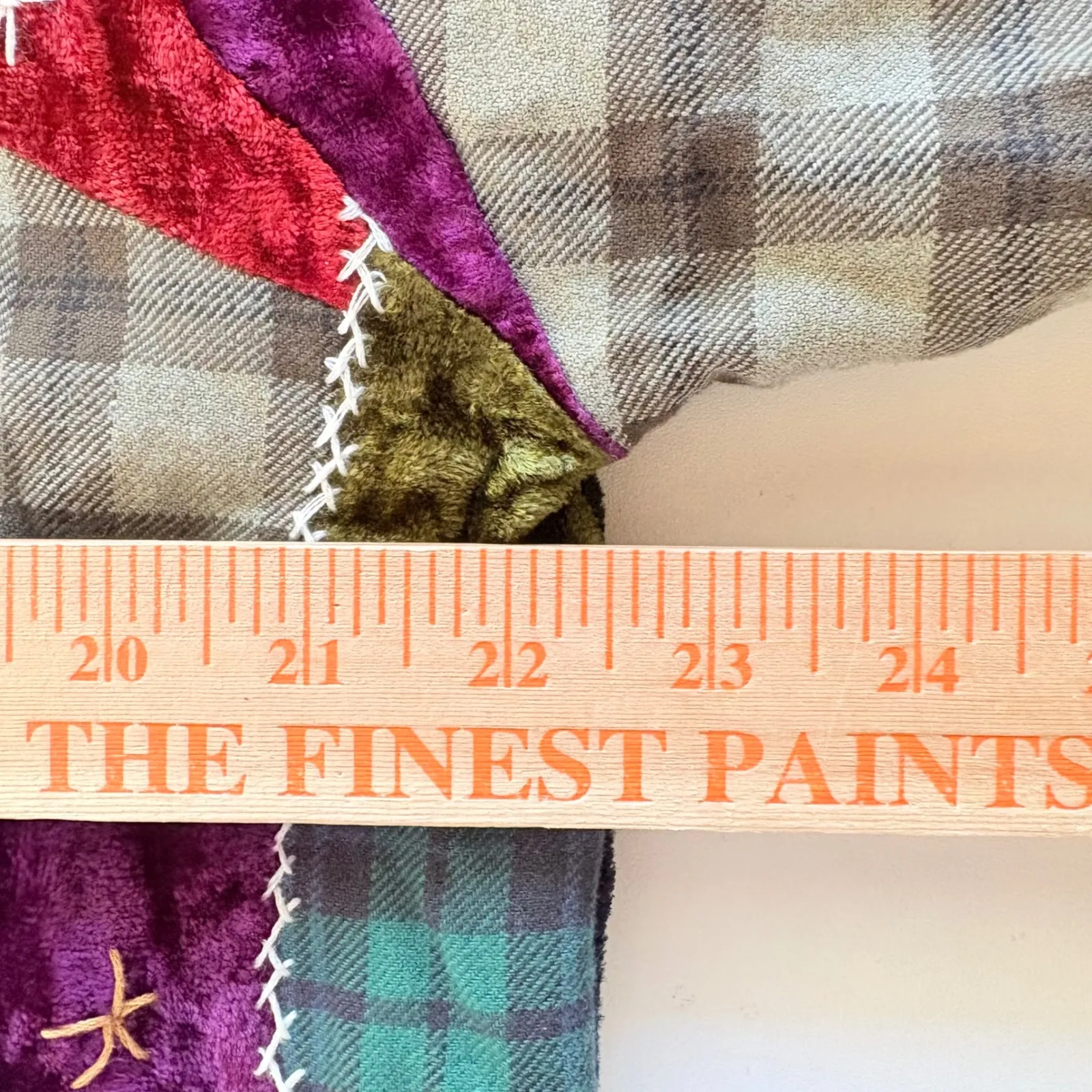 Bedford Fair Patchwork Velvet Plaid Button Down Jacket Women's L Colorful Black Size L - Image 9