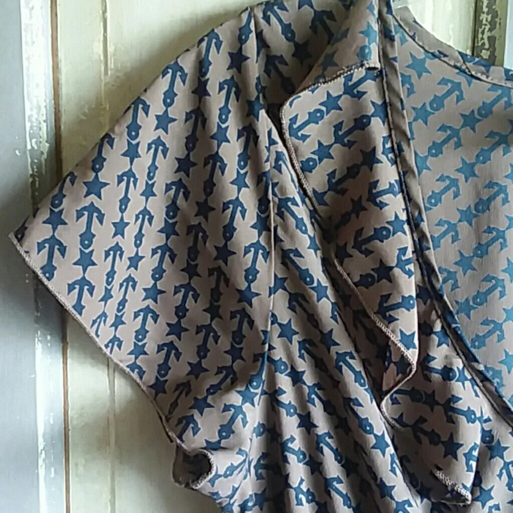 Francesca's anchor/star dress with belt Nautical - Image 6