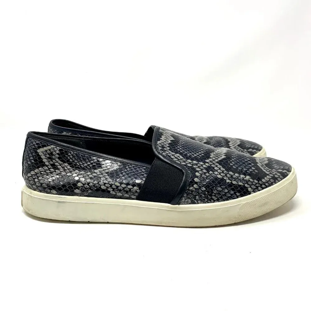 Vince Blair‎ Snakeskin Embossed Leather Slip-On - Image 4