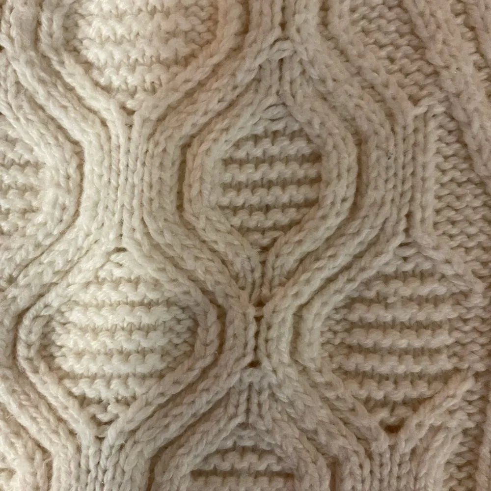 Talbots Women's Cable Knit Turtleneck Sweater Size XS‎ Cream Long Sleeve Warm - Image 5