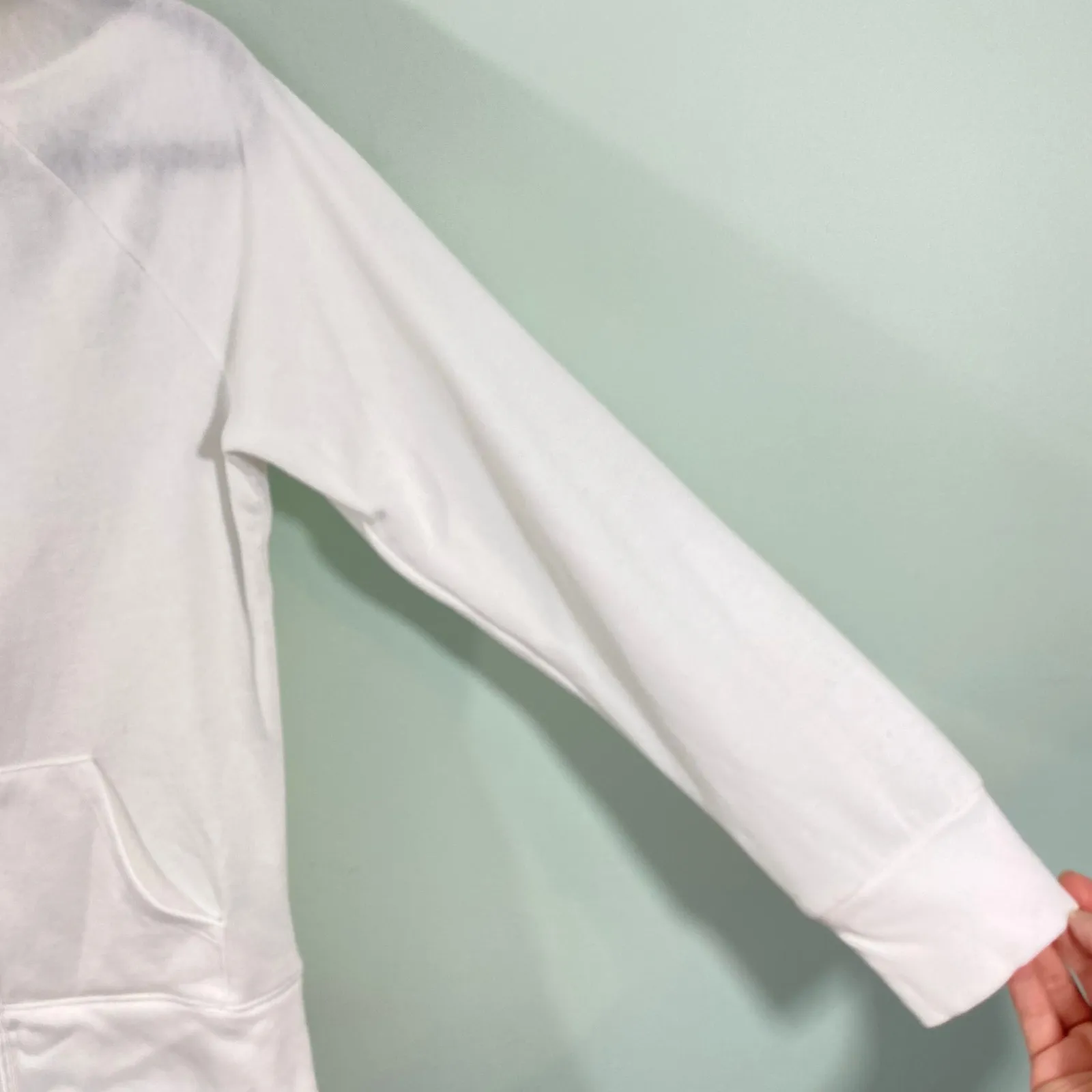 Victoria's Secret White "Sexy Little Bride" Embellished Full Zip Hoodie Size M - Image 7