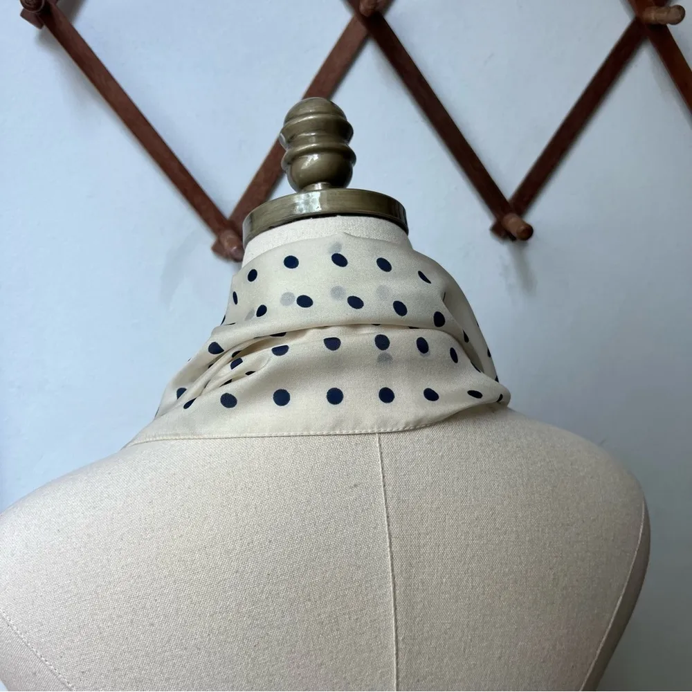 Vintage Swiss Dot Lightweight Scarf - Image 6