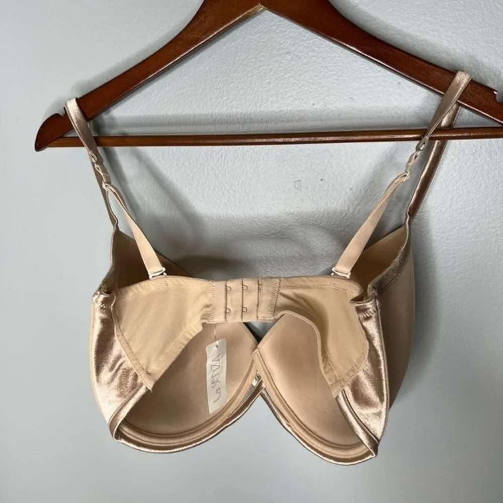 NEW La Senza beige tan nude classic fit comfort bra molded cups underwire sz 34G - Image 2