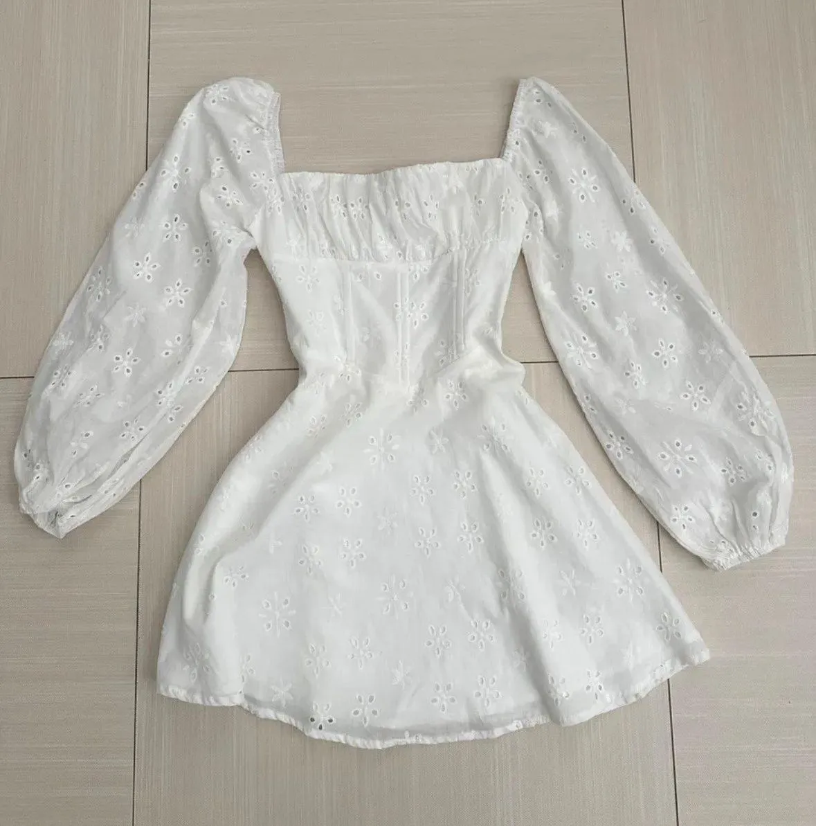 White Mini Dress - Image 2