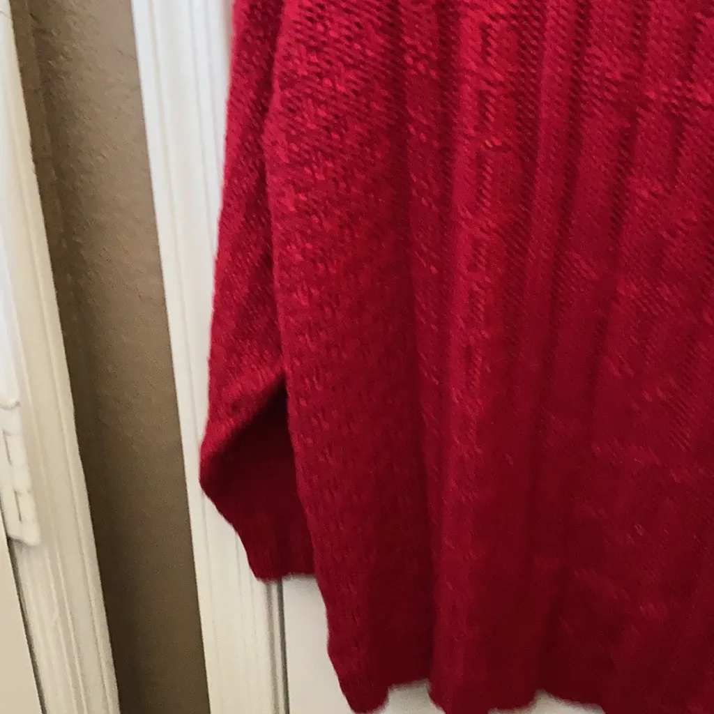 FINAL MARKDOWN Bobbie brooks roll collar sweater large Red - Image 2