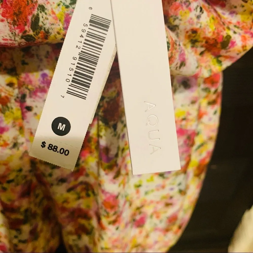 Aqua Brand watercolor floral romper NWT - Image 9