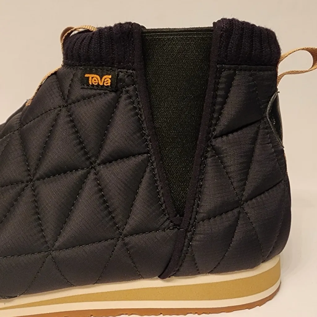 Teva ReEMBER Mid Slip-On Women’s Blue & Tan Quilted Ankle Boots Size 10 - Image 9