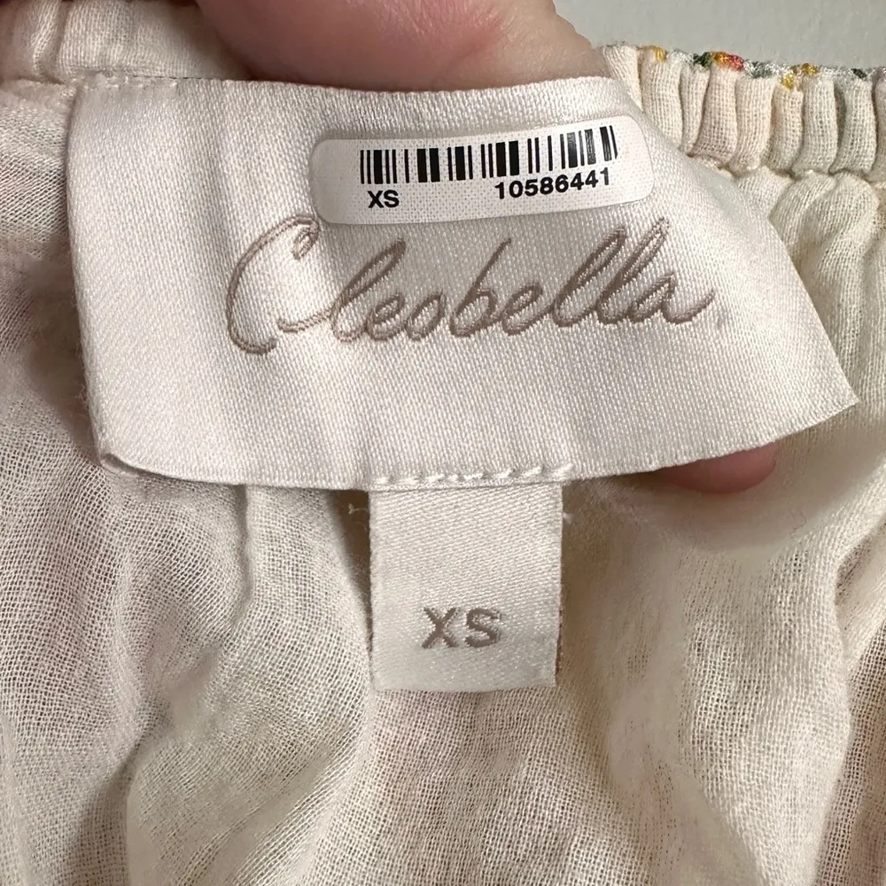 CLEOBELLA WOMEN'S FLORAL PRINT RUFFLE CLARA DRESS size XS - Image 6