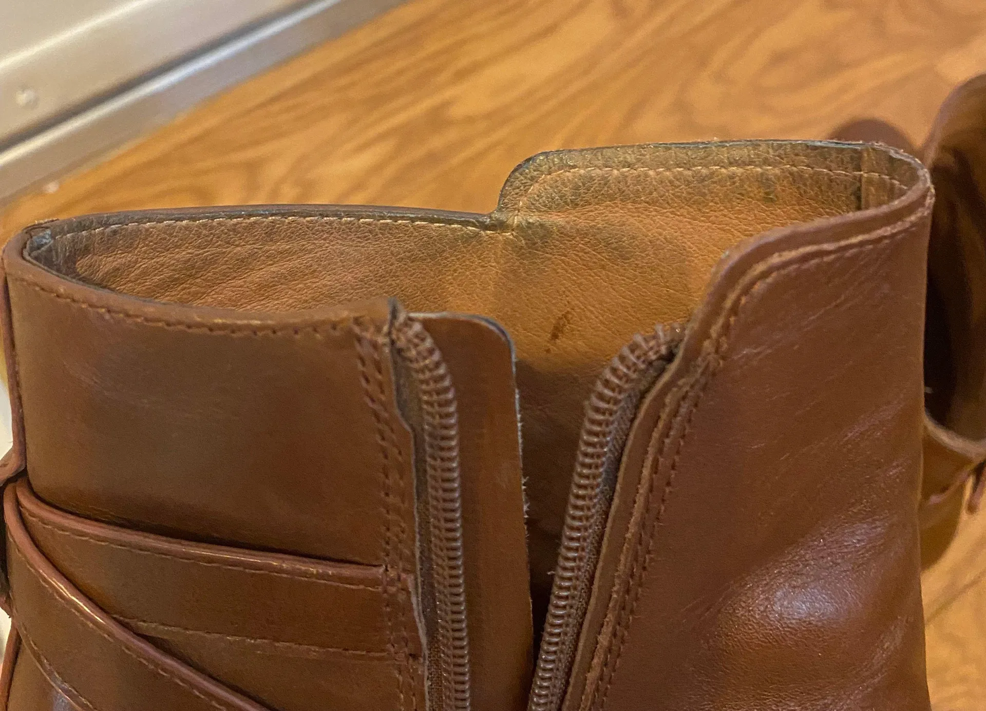 Brown Leather Booties - Image 9