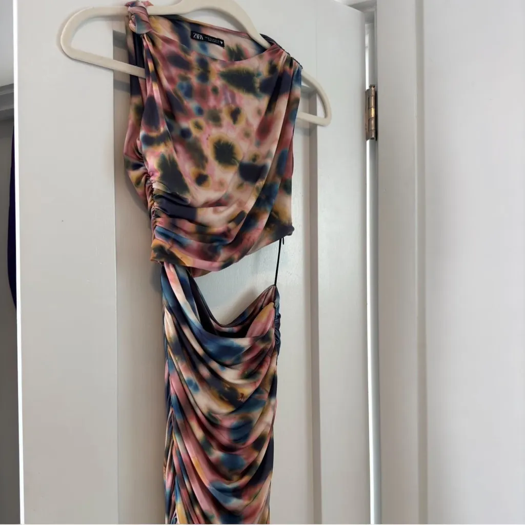 Zara Asymmetrical Tie-Dye Dress - Image 2