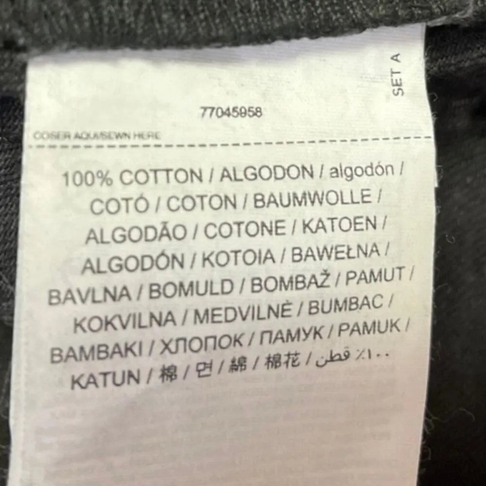 MNG Denim Women's Black High Rise Cut Off Hem Straight Leg Denim Jeans Size 4 - Image 5