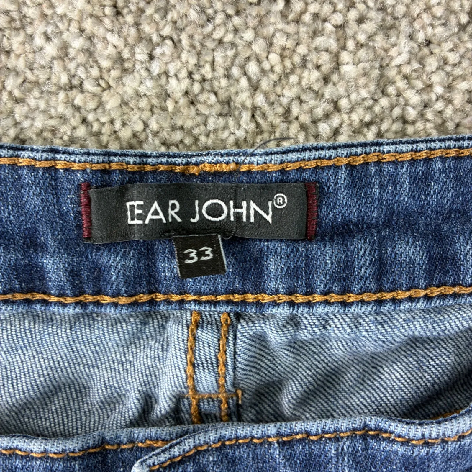 Dear John Denim Shorts Womens Size 33 Blue Jean American Classic High Waisted - Image 2