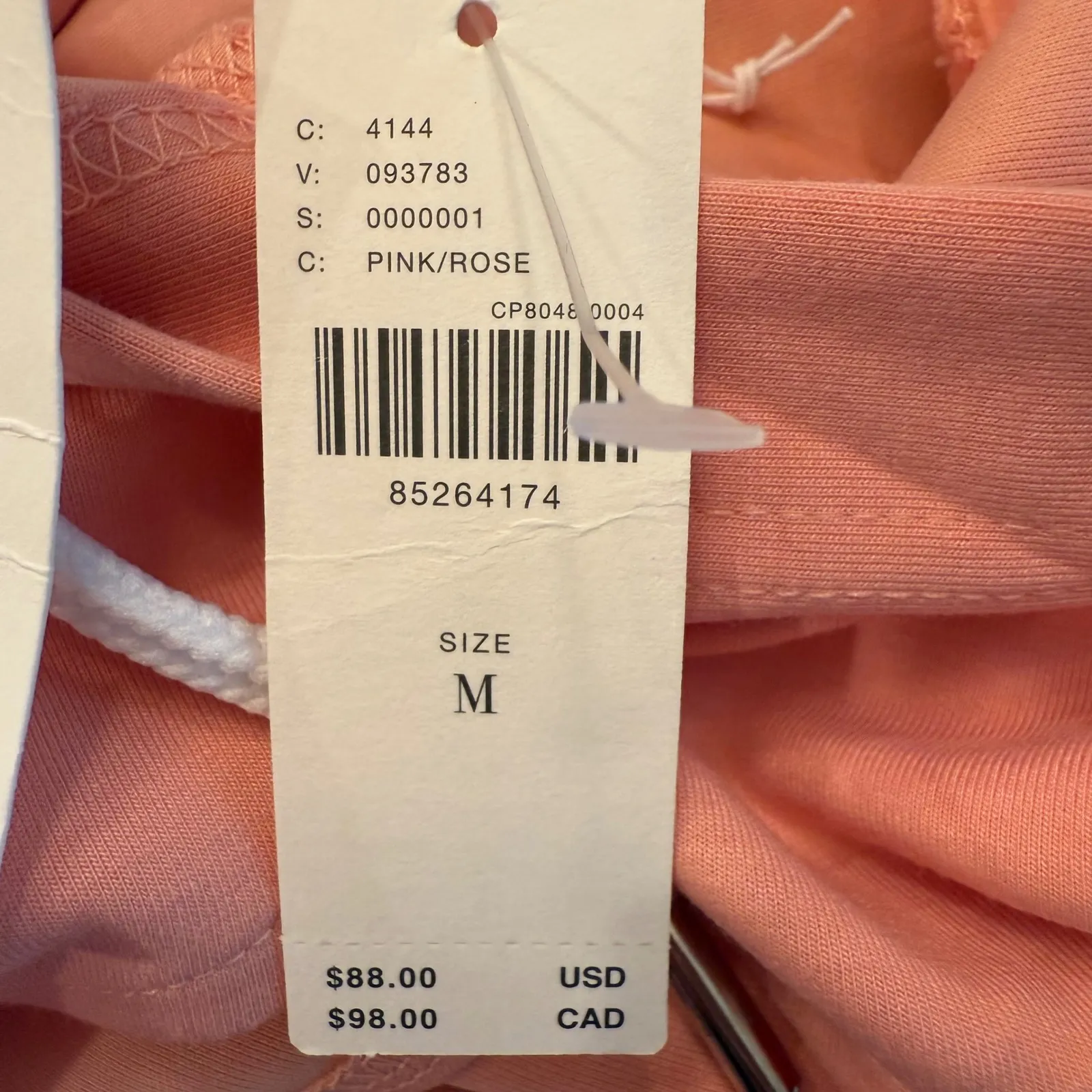 Daily Practice Anthropologie NWT Sport Cutout Crop Hoodie Rose Pink Size Medium‎ - Image 7