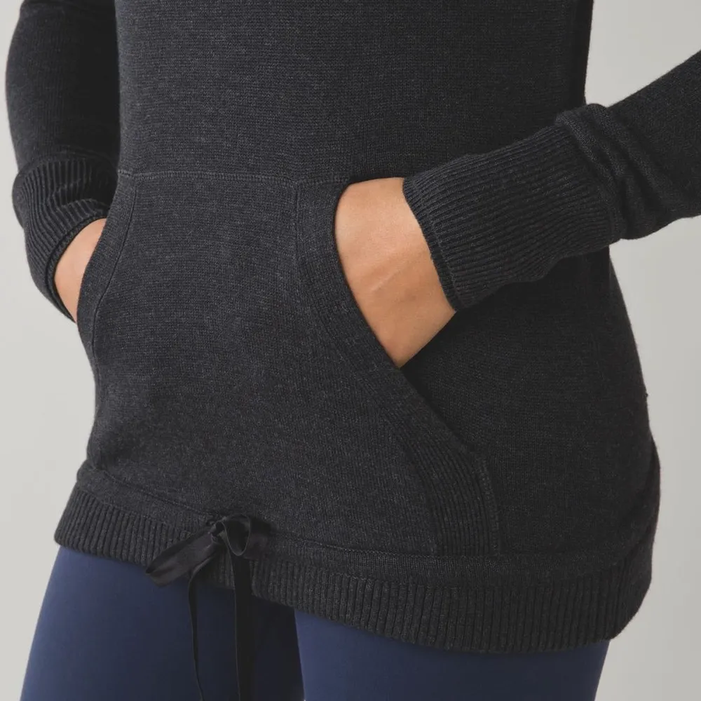 Lululemon Sweet Savasana Pullover Heathered Black - Image 3