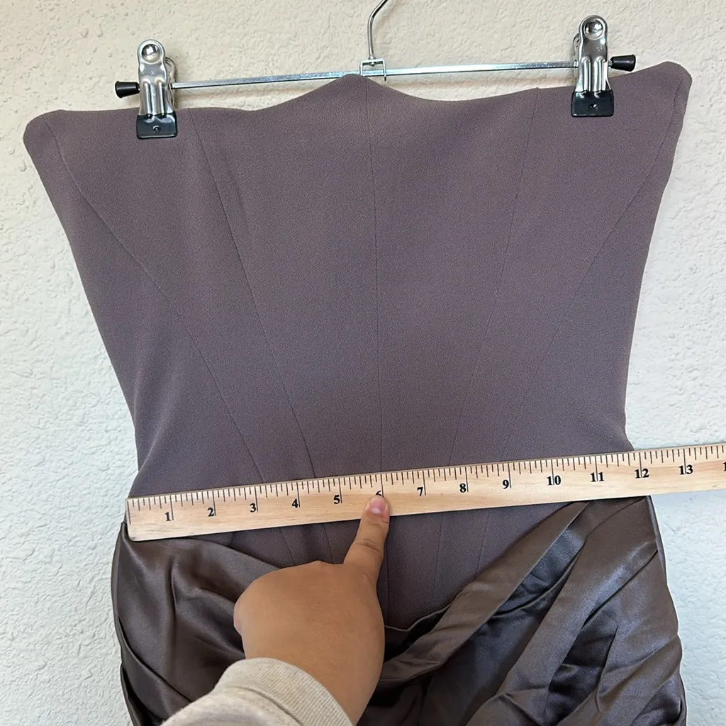 House of Cb ‘Persephone’ Smoke Strapless Corset Maxi Dress NWOT Size XS - Image 8