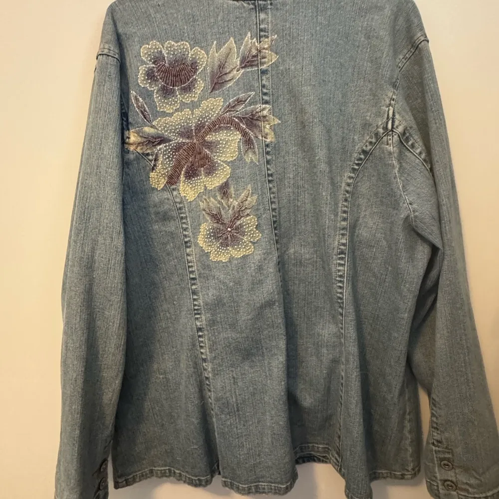 Z. Cavaricci Blue Jean Jacket blazer Size 1X - Image 4