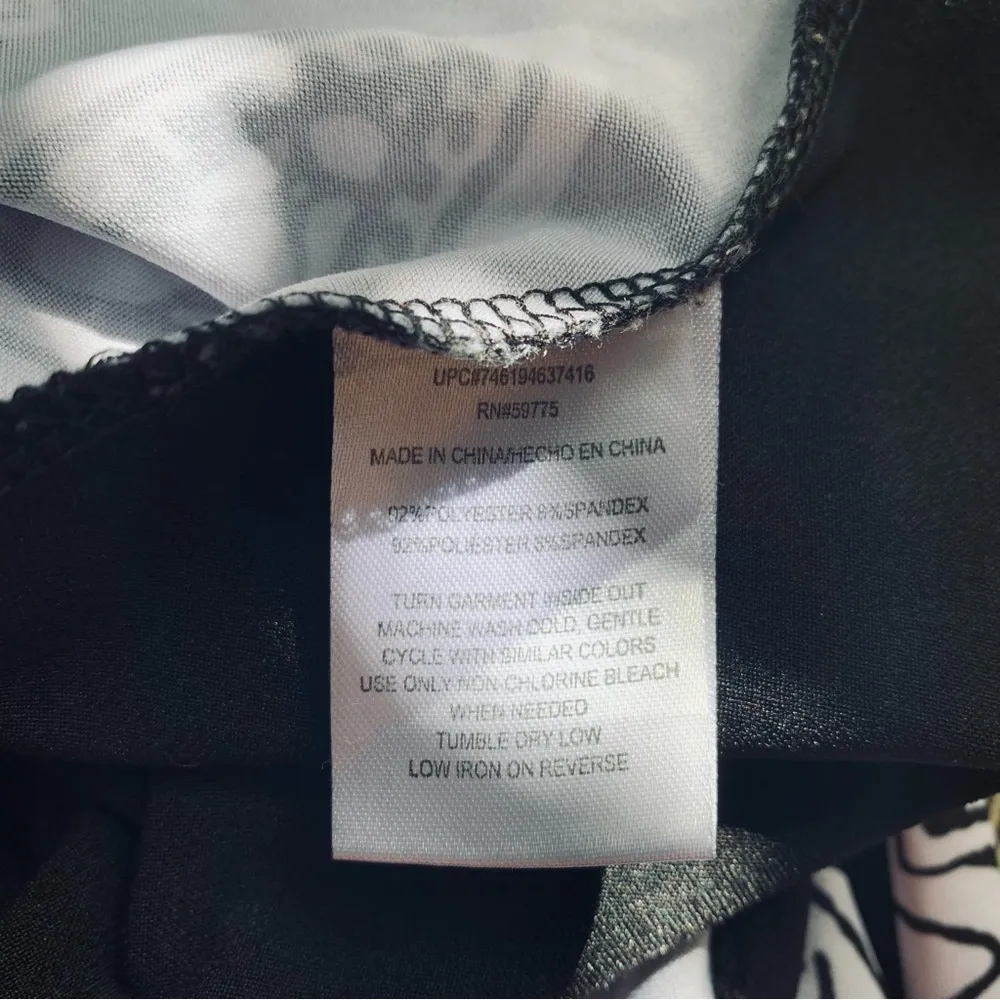 RAMPAGE DAMASK PRINT JERSEY DRESS Sz: L - Image 8