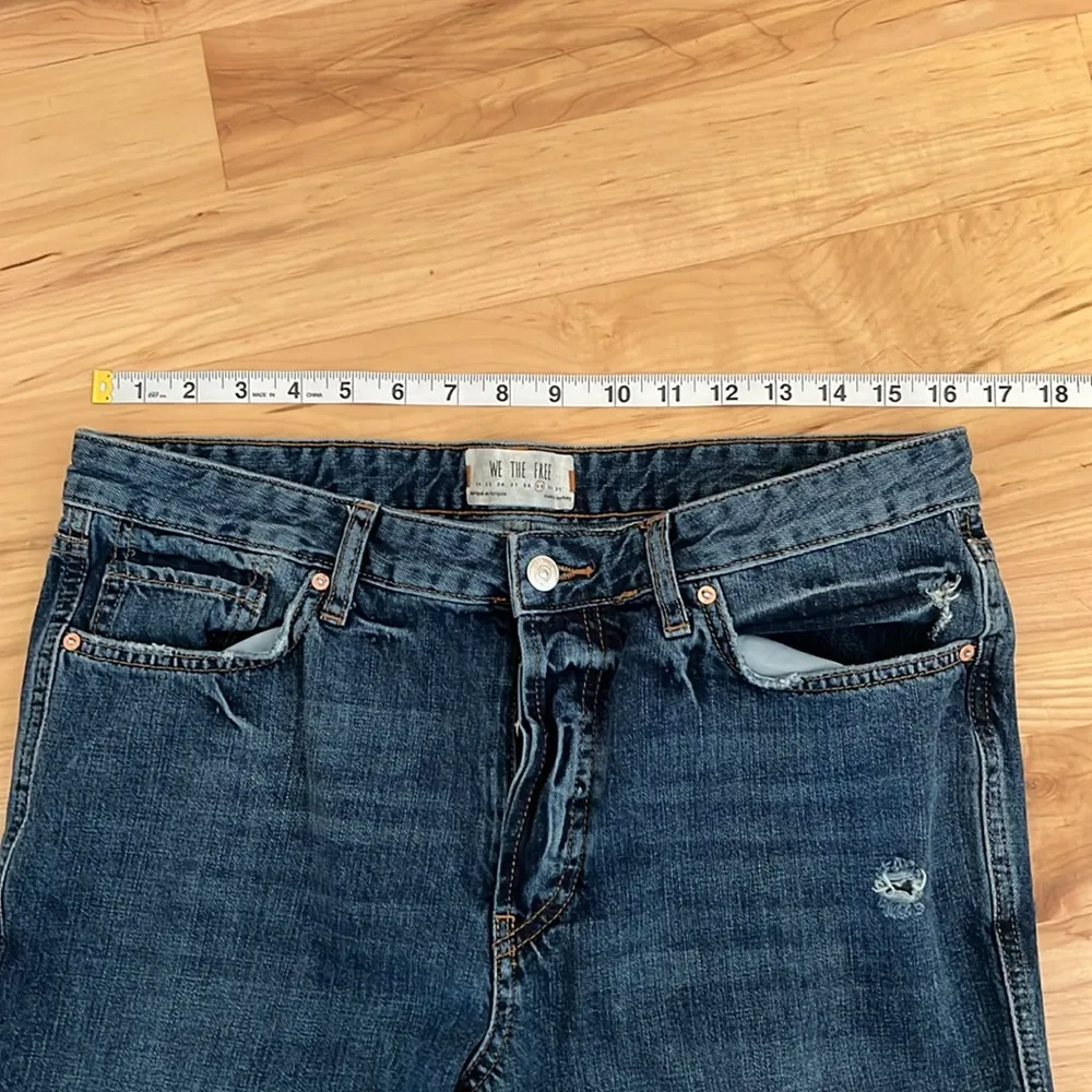 We The Free Button Up Slightly Distressed Jeans - Image 7