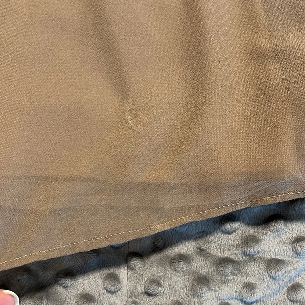 Show Me Your MuMu XXS hacienda maxi dress ruffle top dune color chiffon wedding - Image 11