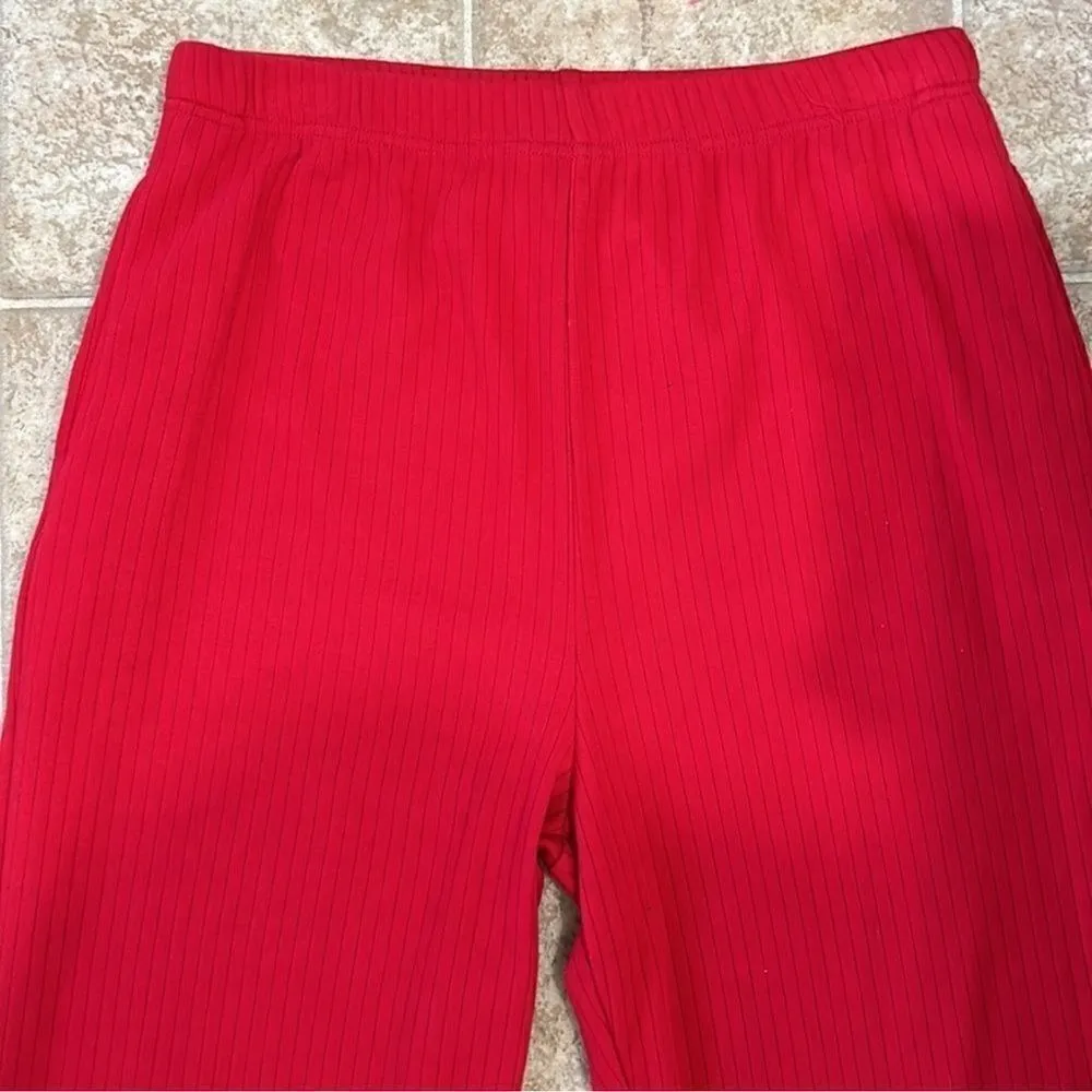 Chaus Sport Ribbed Red Pants(Size Medium) Red - Image 3