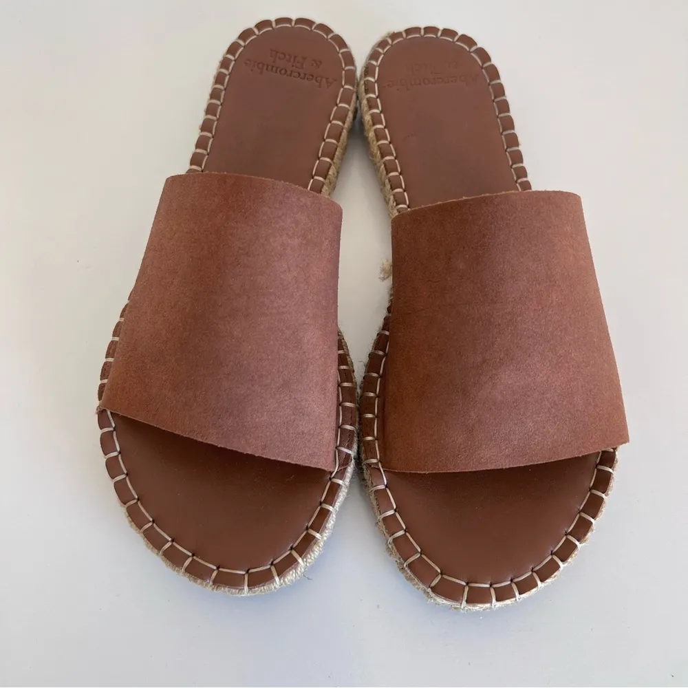 Abercrombie & Fitch Brown Espadrille Sandals - Image 2