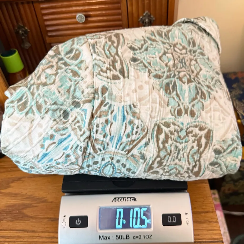 Alfred Dunner Petite Open Front Jacket Women Size 12P Geometric Office Church Tan - Image 13