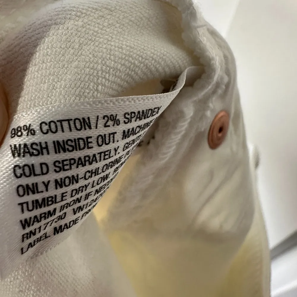 Wild Fable Womens 6 White High Rise Skinny Jeans Distressed Ripped Stretch Denim - Image 4