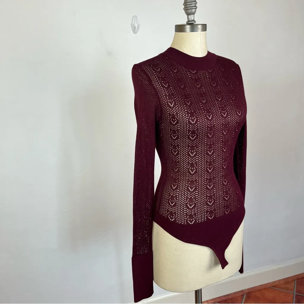 Free People Sunday Best Bodysuit in Acai - Image 3