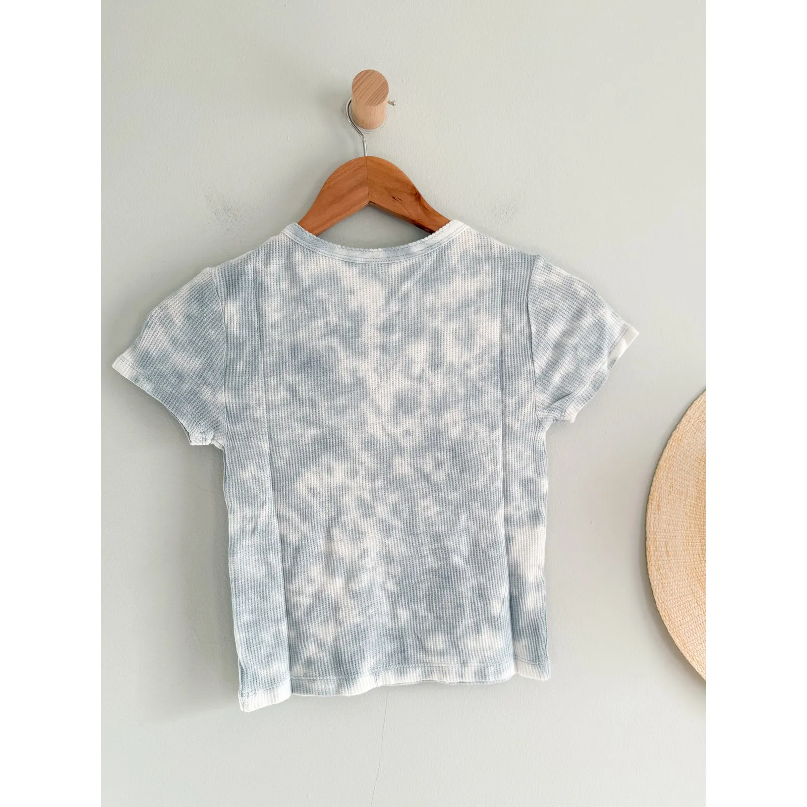 Aerie | NWT | Here For a Good Time Puppy Tie Dye Tee Shirt Top | Blue | Sz XXS - Image 4