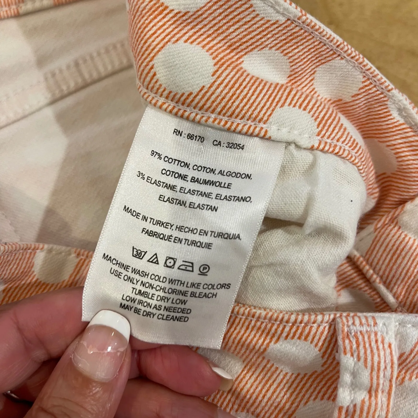 Pilcro and the Letterpress Anthropologie High Rise Bootcut Polka Dot Jeans Sz 27 - Image 8