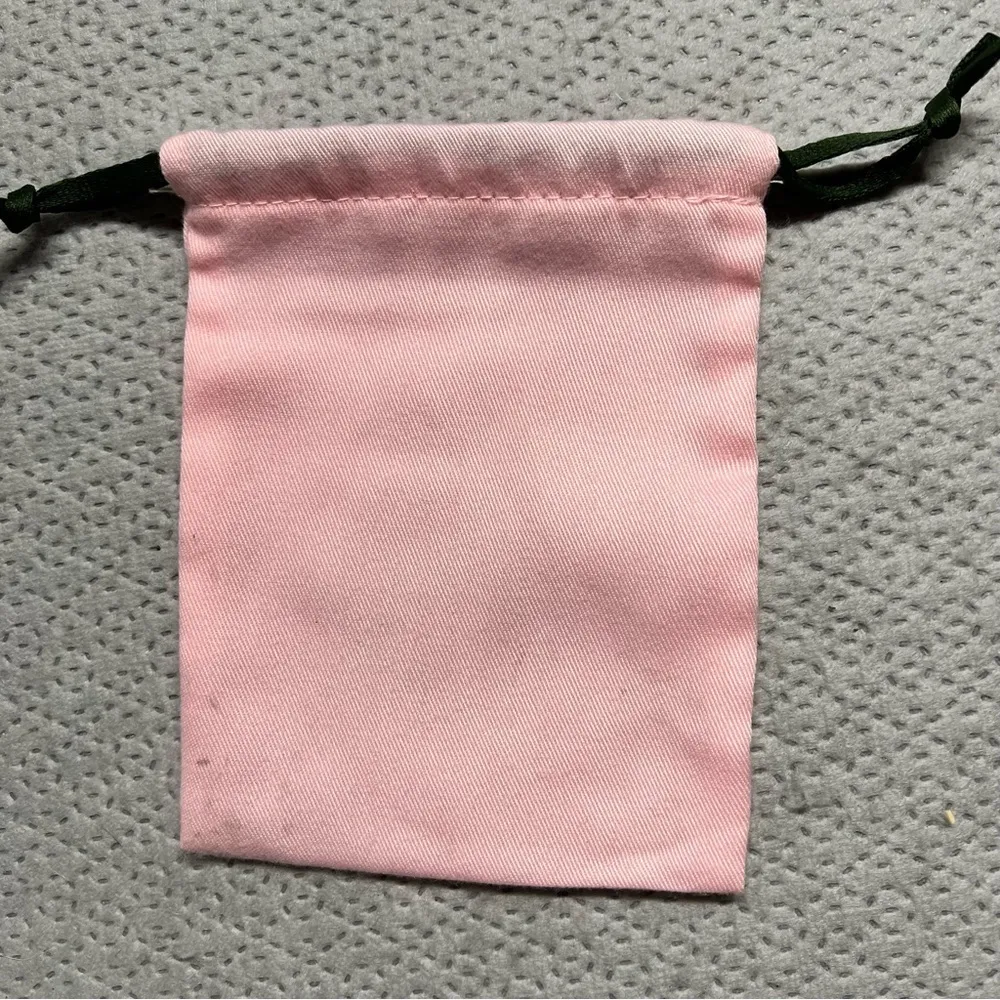 5”x6” Kate Spade Pink Jewelry Drawstring Storage Bag EUC - Image 2