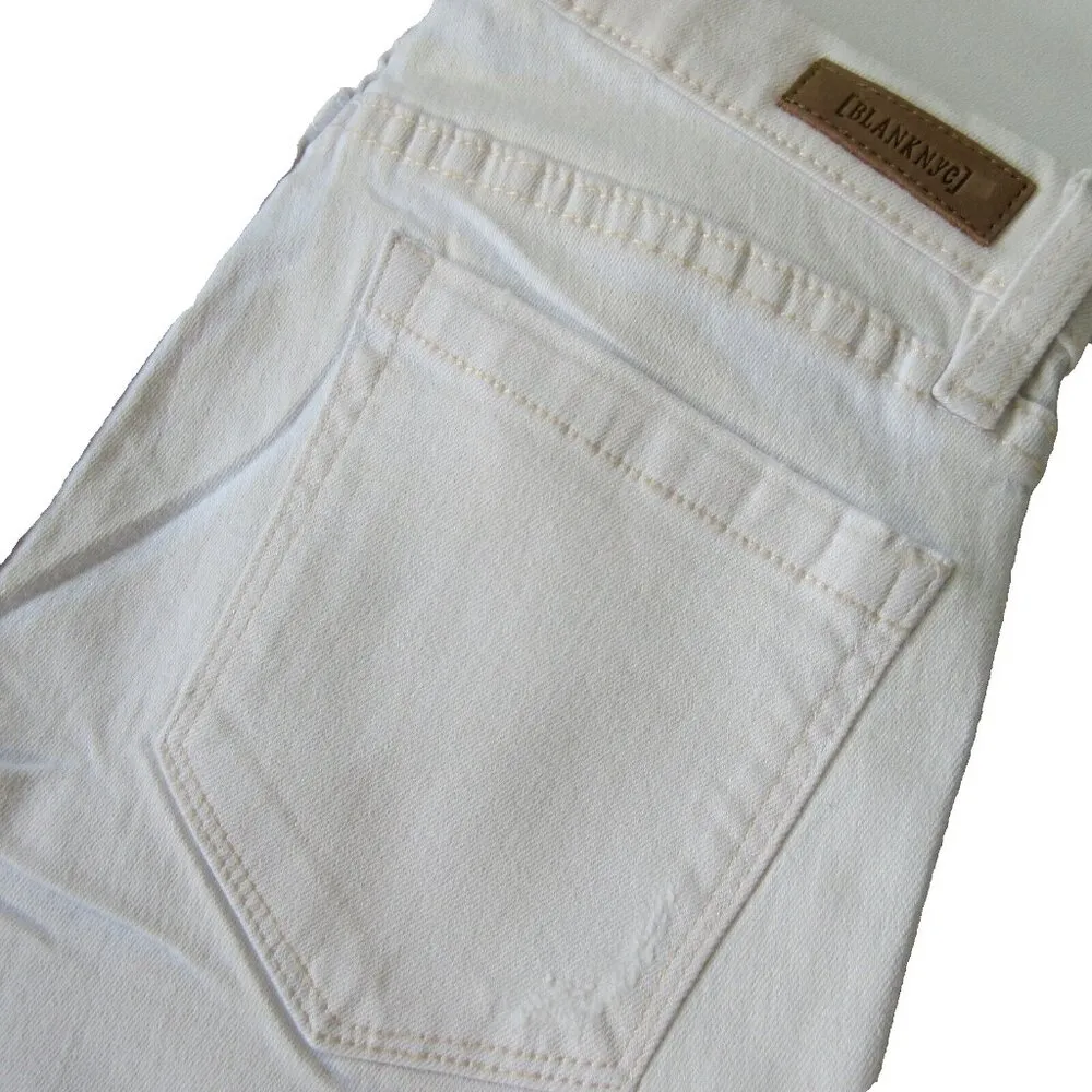 NWT Blank NYC The Low Down Ankle Skinny in Nude Dude Destroyed Stretch Jeans 28 - Image 10