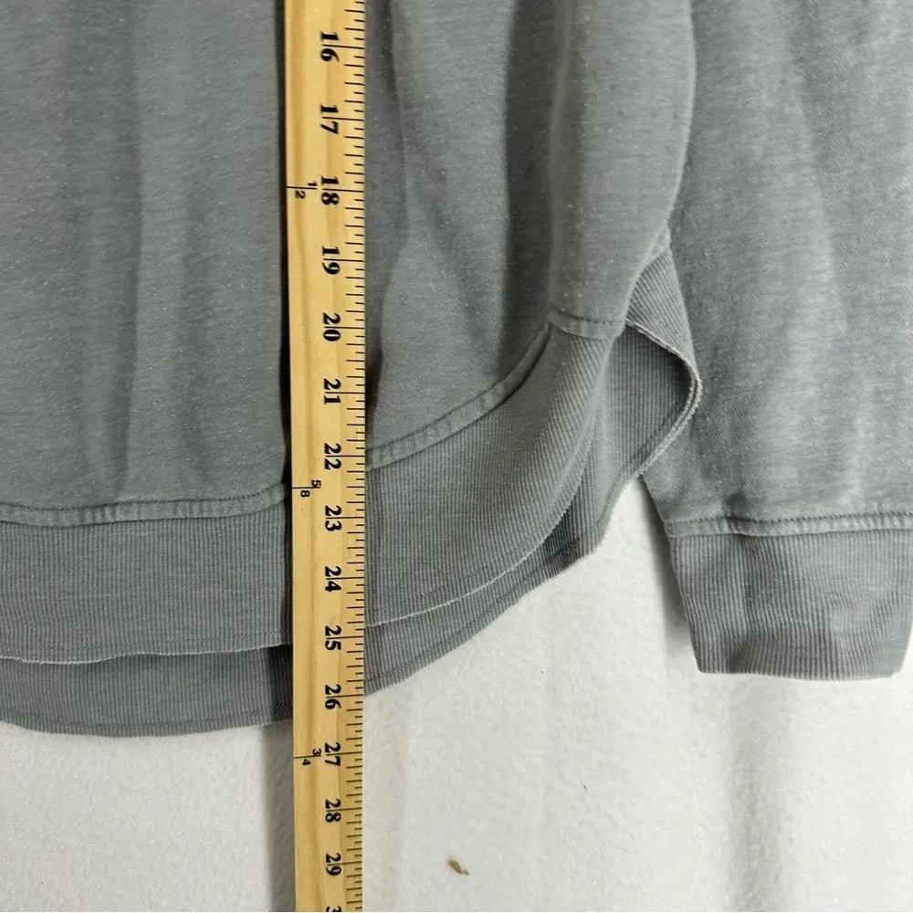 Hippie Rose Long Sleeve Pullover Crewneck Sweatshirt Large Gray - Image 5