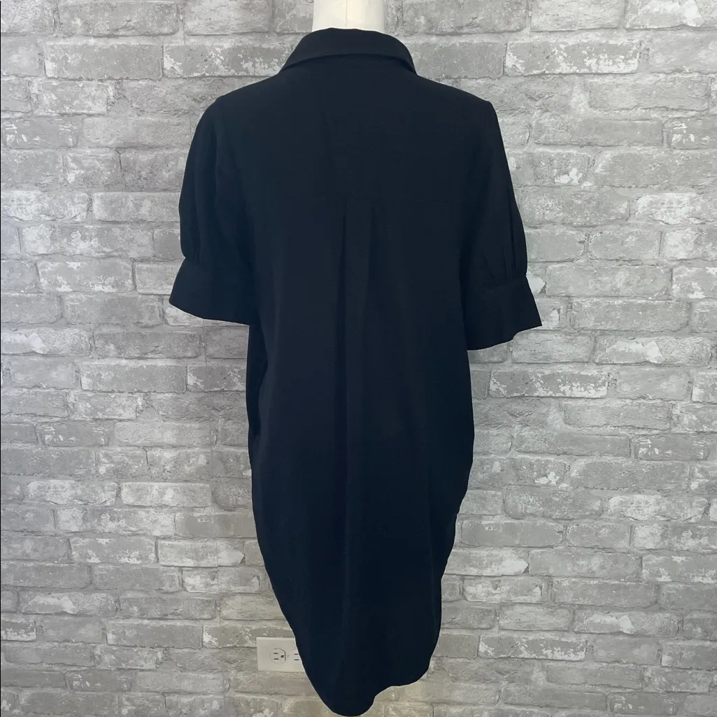 Old Navy Linen Blend Black Shirt Dress - Image 6