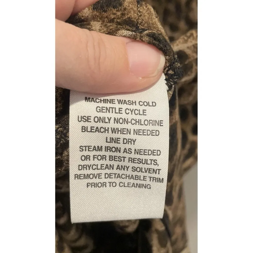 Liz Baker Size 14 Maxi Dress Safari Zebra Animal Print‎ Sleeveless Y2K Travel - Image 8