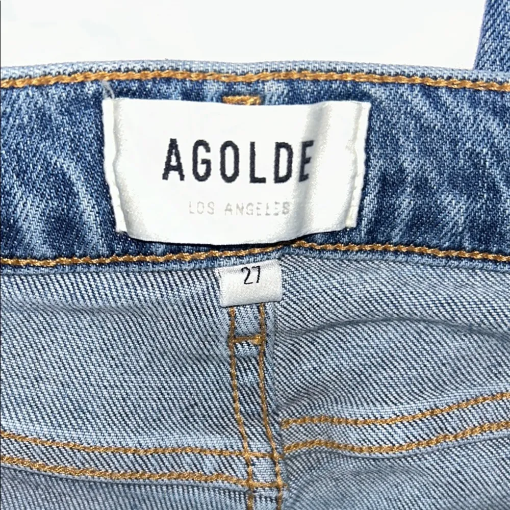Agolde Size 27 Distressed Straight Jeans Classic Style - Image 5